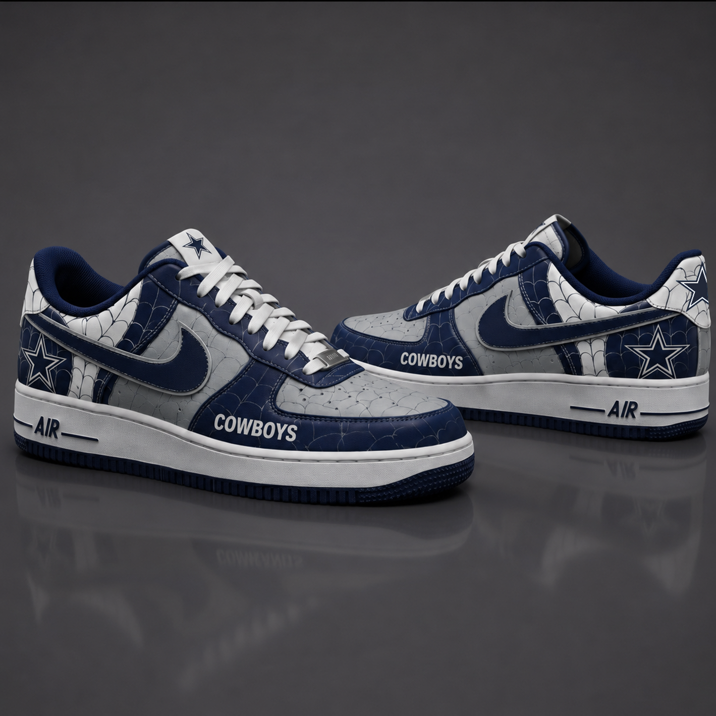 DC NFL x Spider Premium AF1 Sneakers Limited Edition Gift for Football Fans