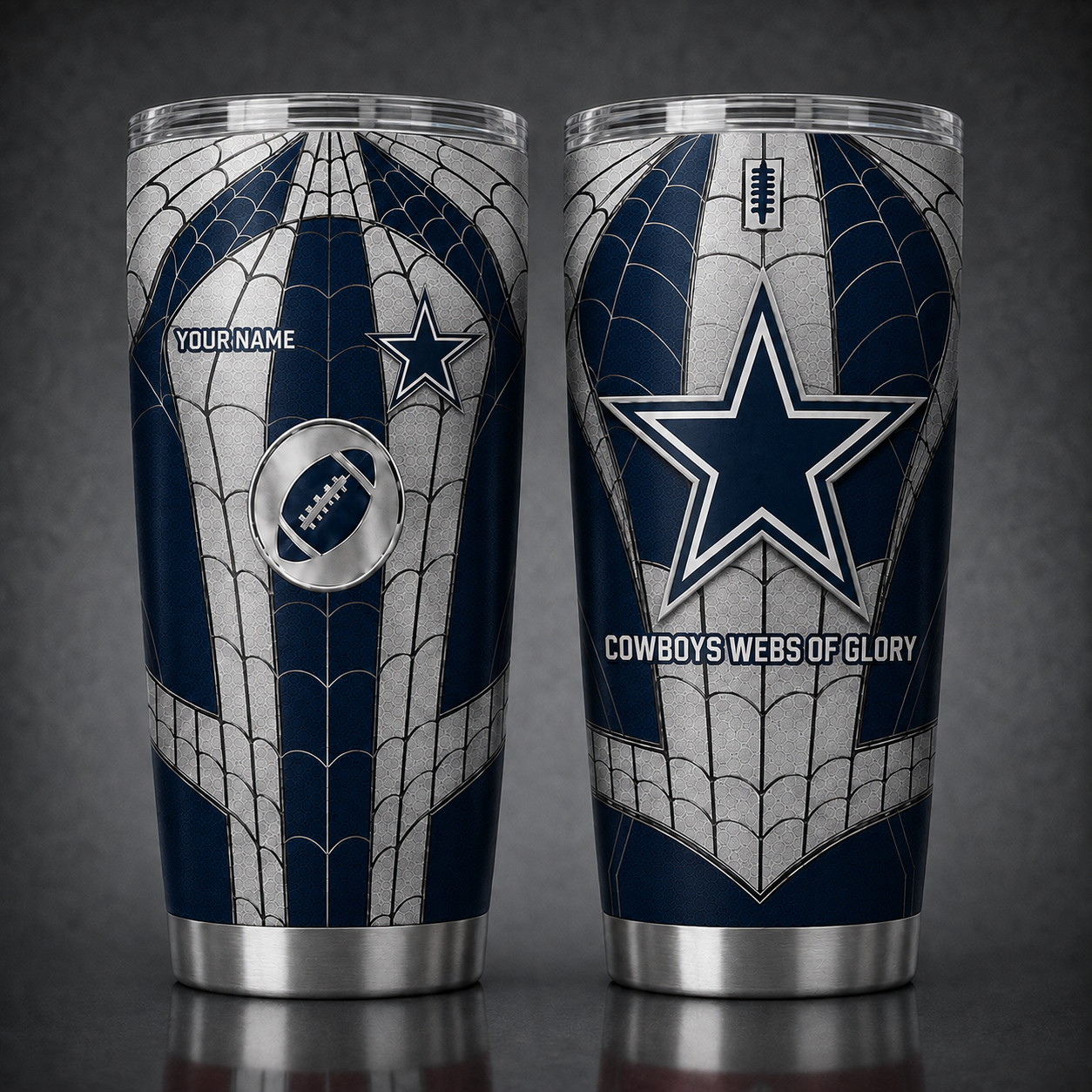 DC NFL x Spider Premium Classic Tumbler Limited Edition Gift for Football Fans