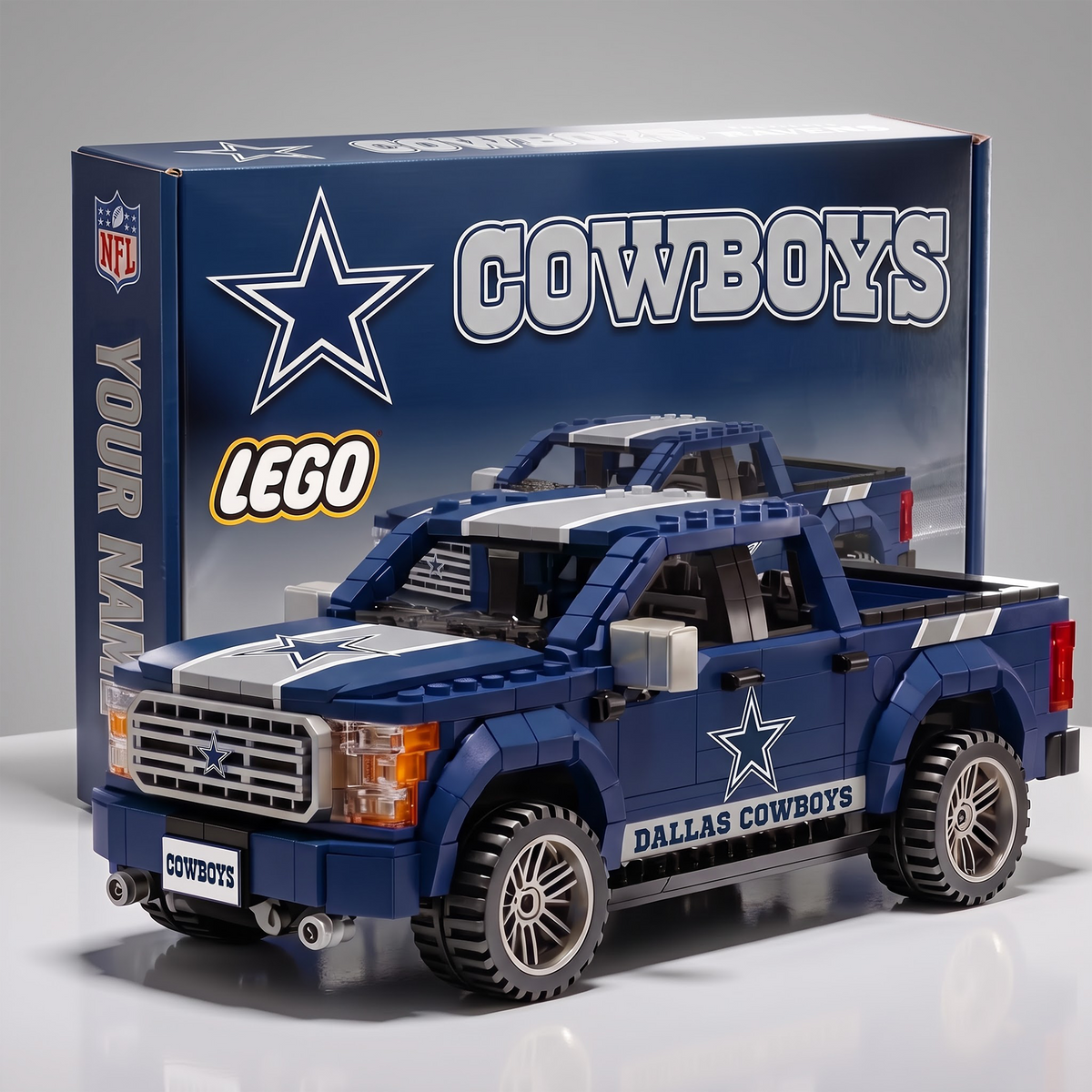 DC x NFL IN-HOUSE CRAFTED PICKUP TRUCK BUILDING BLOCK SET