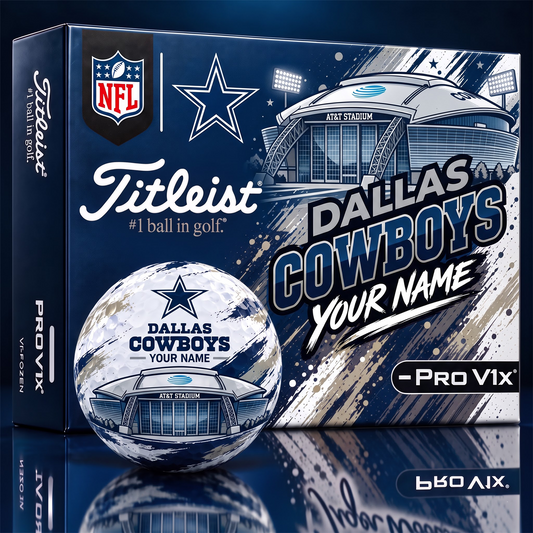 DC x Personalized NFL Team Home Stadium Edition Golf Balls Set