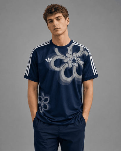 DCx NFL Retro Floral Graphic Tee T-Shirt