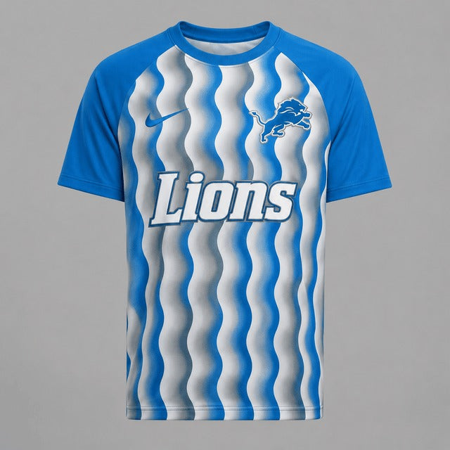 DL Premium NFL Retro Wavy Pattern Athletic T-Shirt