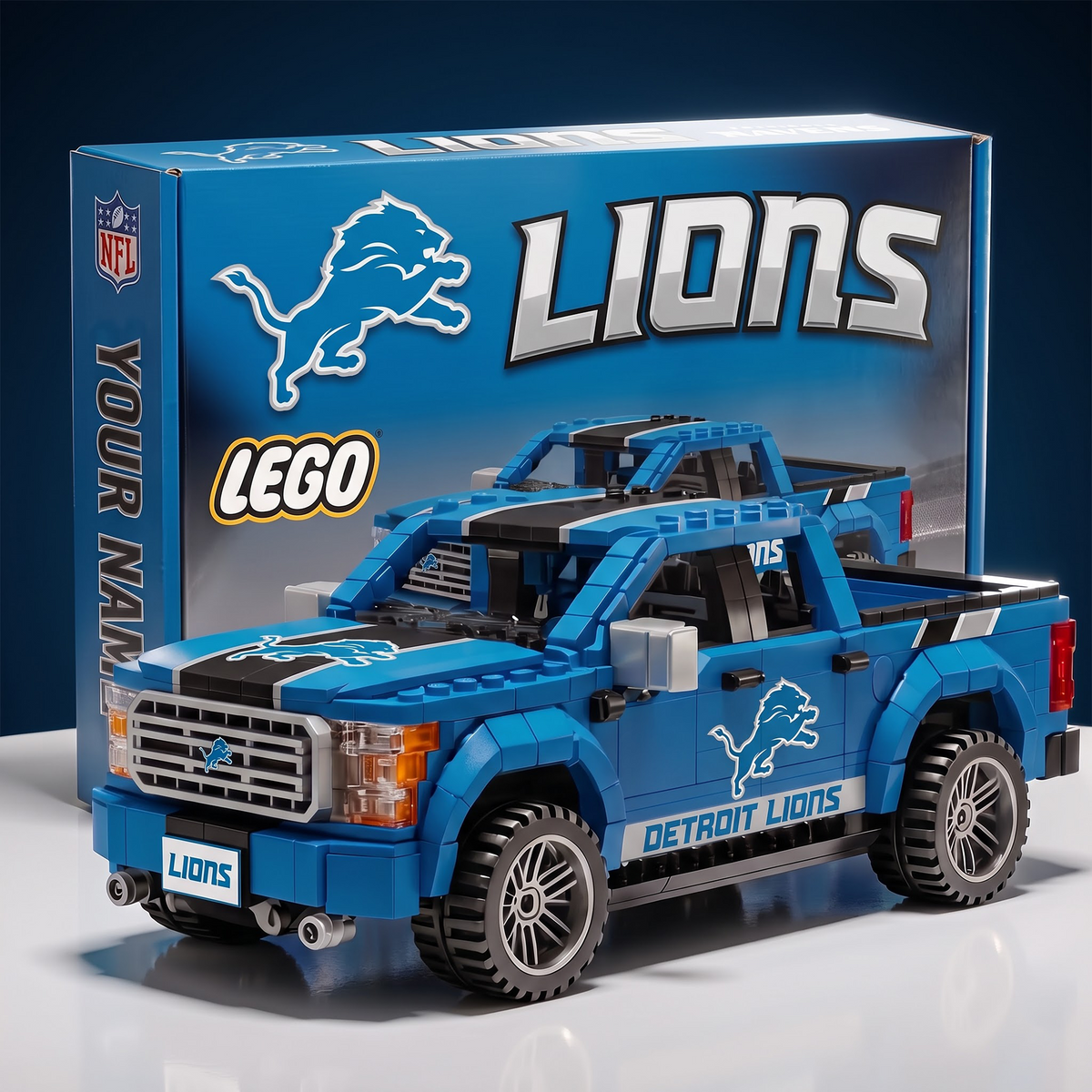 DL x NFL IN-HOUSE CRAFTED PICKUP TRUCK BUILDING BLOCK SET