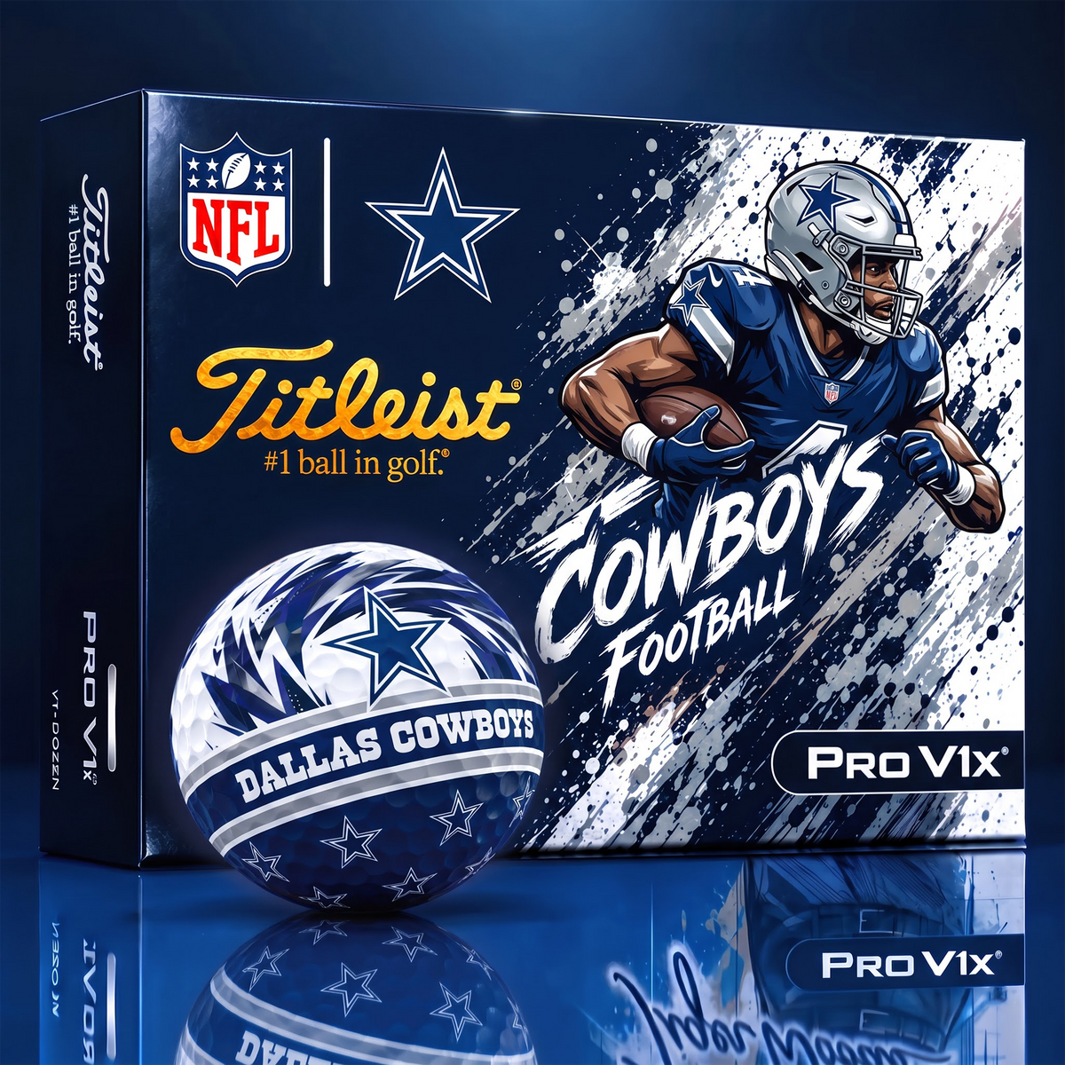 DS x Custom NFL Dynamic Paint Splatter Golf Balls