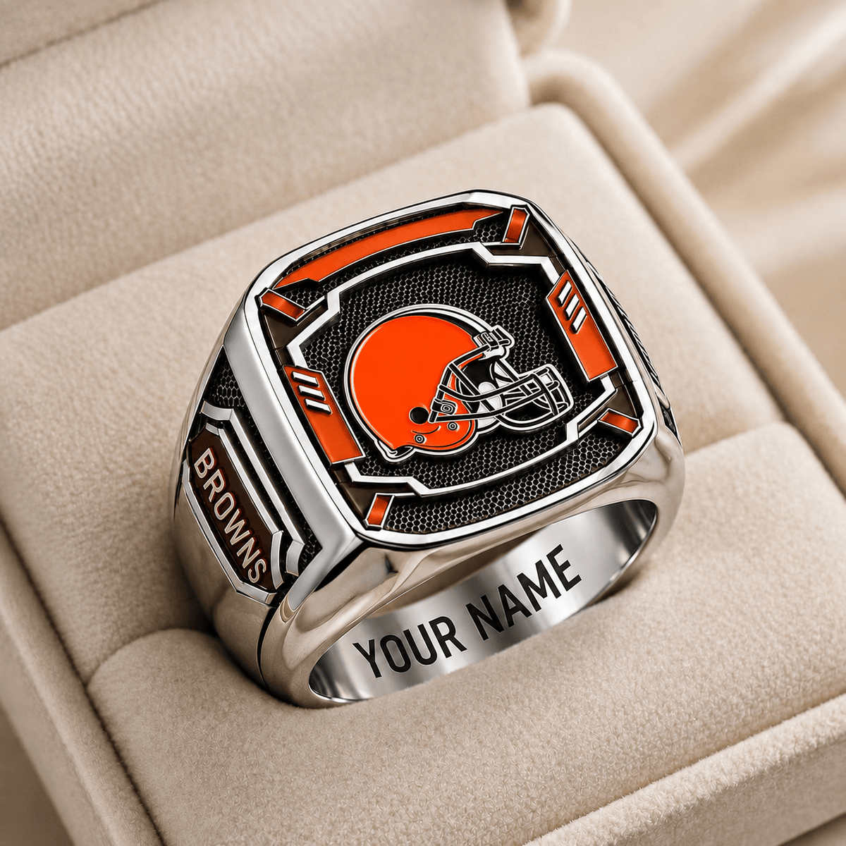 Exclusive NFL x CLE Personalized Name Ring