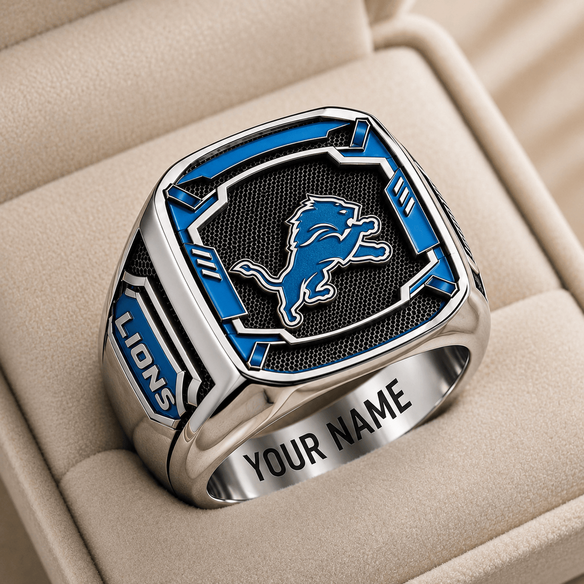 Exclusive NFL x DET Personalized Name Ring