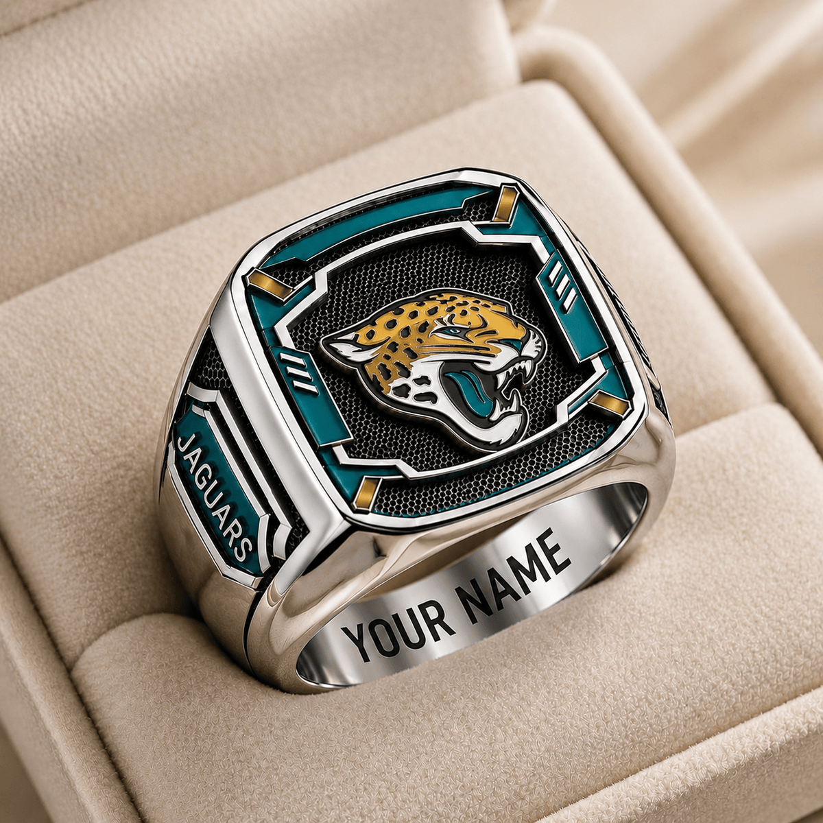 Exclusive NFL x JAX Personalized Name Ring