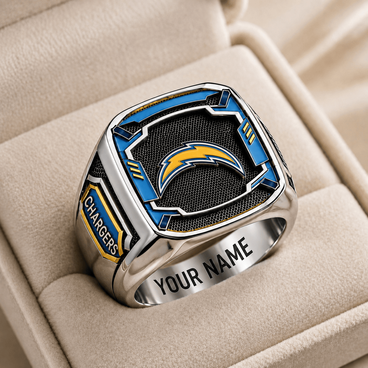 Exclusive NFL x LAC Personalized Name Ring