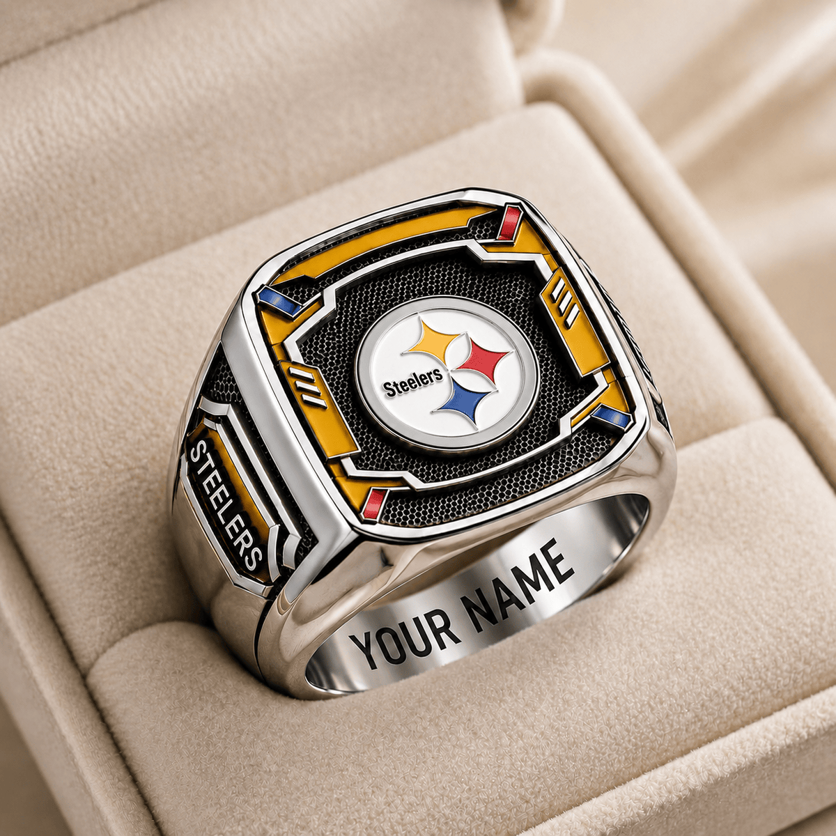 Exclusive NFL x PIT Personalized Name Ring