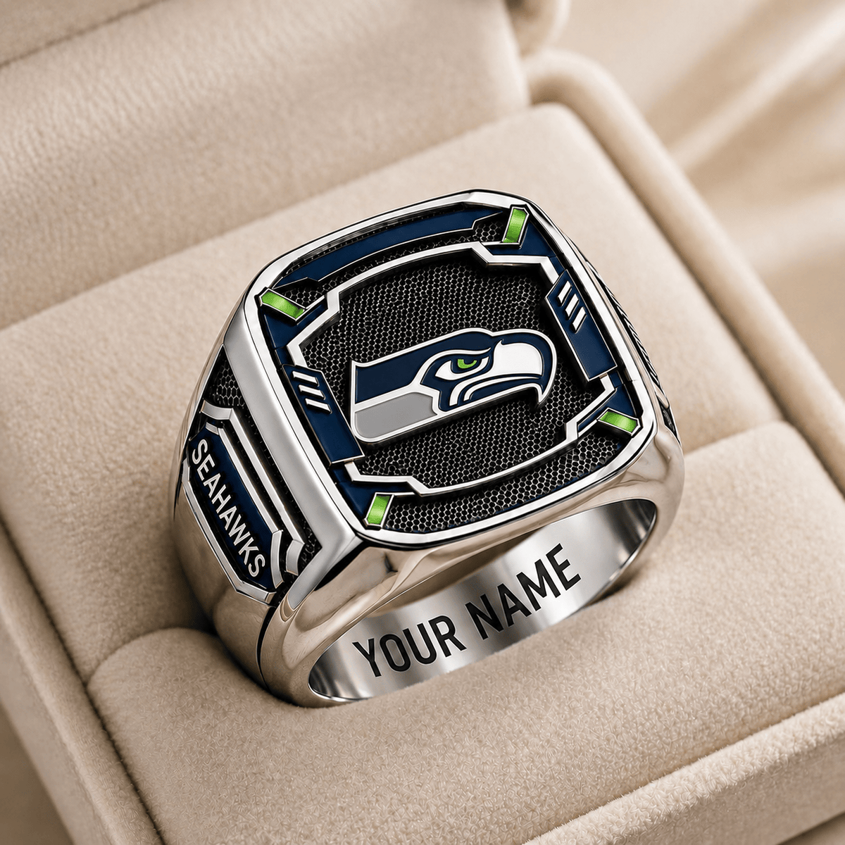 Exclusive NFL x SEA Personalized Name Ring