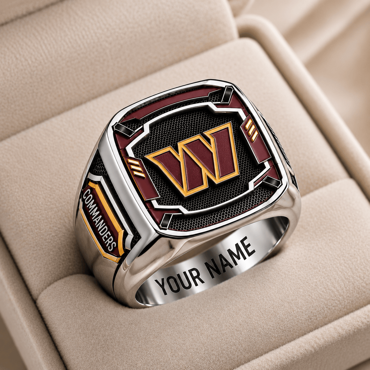 Exclusive NFL x WAS Personalized Name Ring