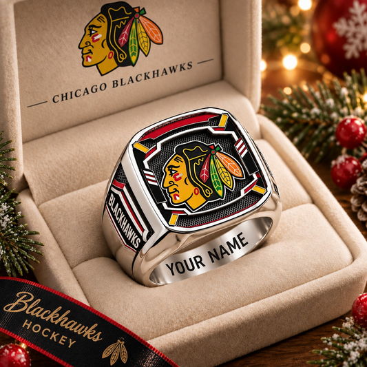 Exclusive NHL x CHI Personalized Name Ring