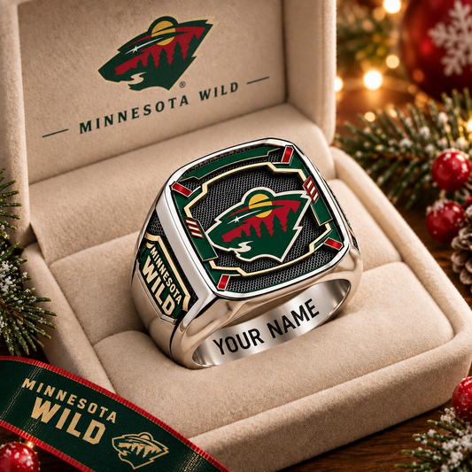 Exclusive NHL x MIN Personalized Name Ring