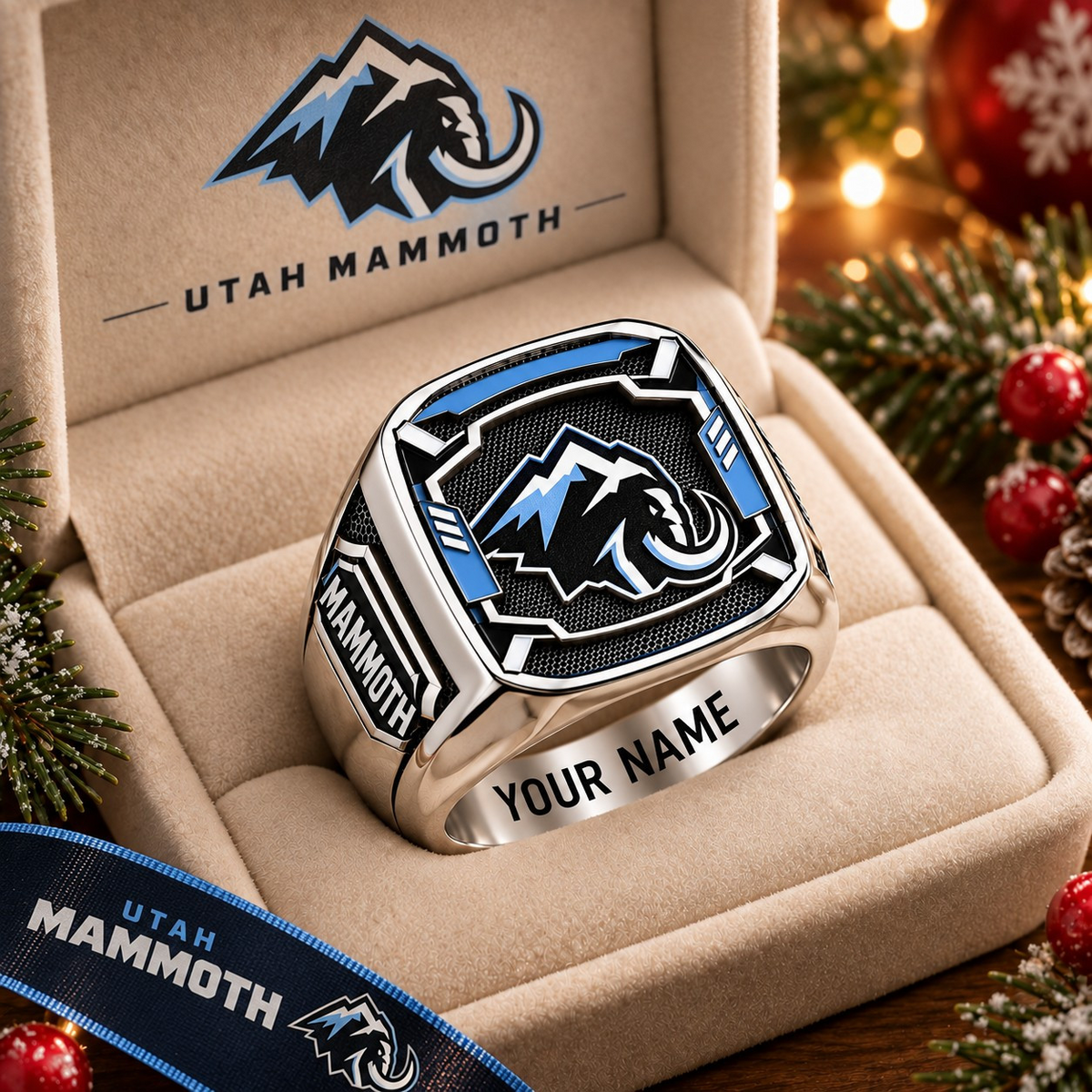 Exclusive NHL x UTA Personalized Name Ring