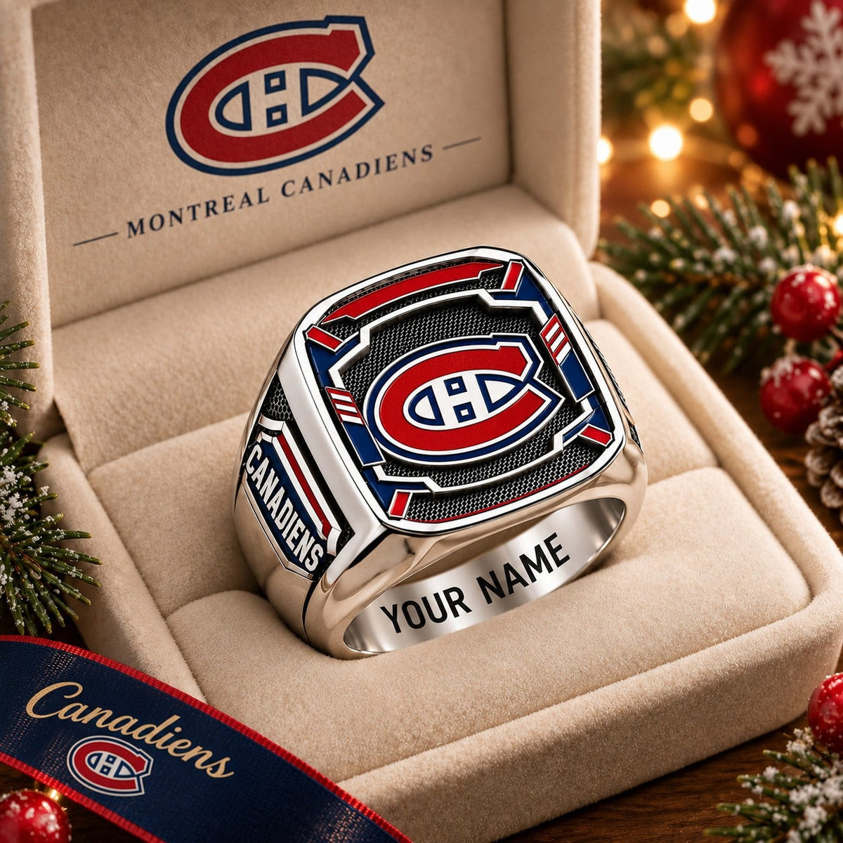 Exclusive NHL x MON Personalized Name Ring