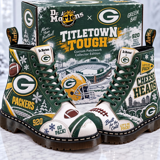 GB X Premium NFL Leather Lace-Up Boots