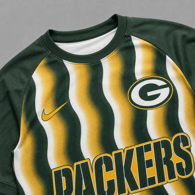 GBP Premium NFL Retro Wavy Pattern Athletic T-Shirt