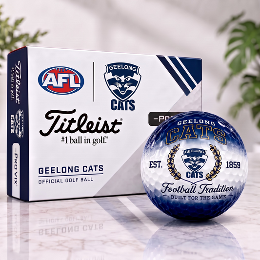 GC x Custom AFL Football Tradition Golf Ball Set