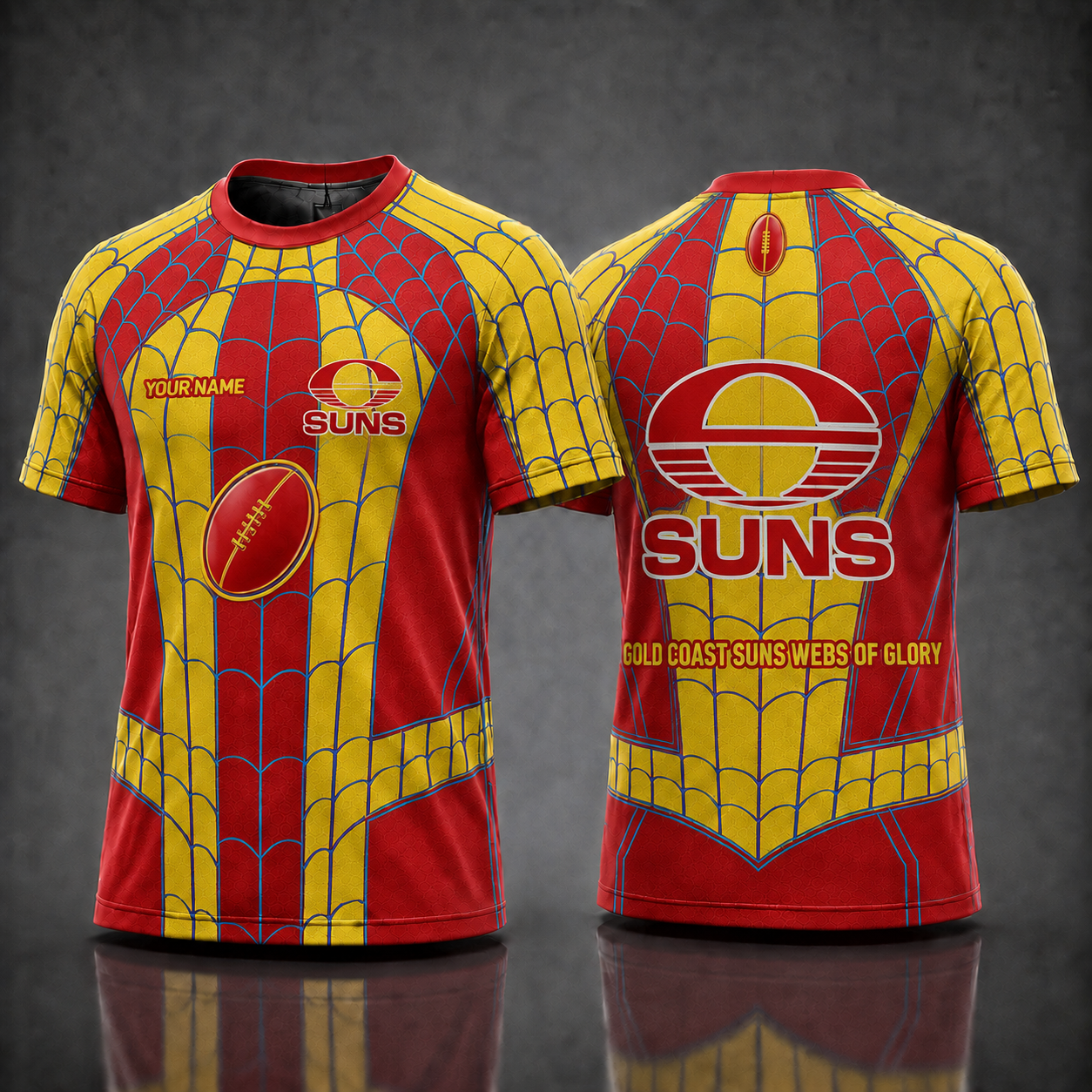 GCS AFL x Spider Personalized T-Shirt – Premium Limited Edition Gift for Football Fans