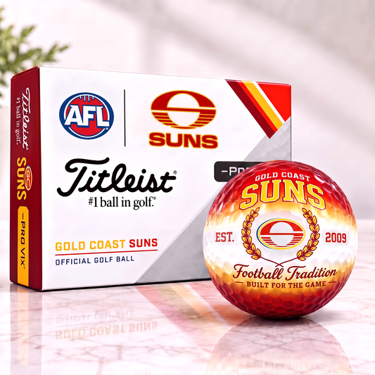 GCS x Custom AFL Football Tradition Golf Ball Set