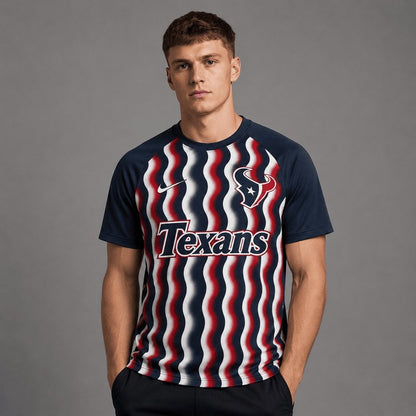 HT Premium NFL Retro Wavy Pattern Athletic T-Shirt