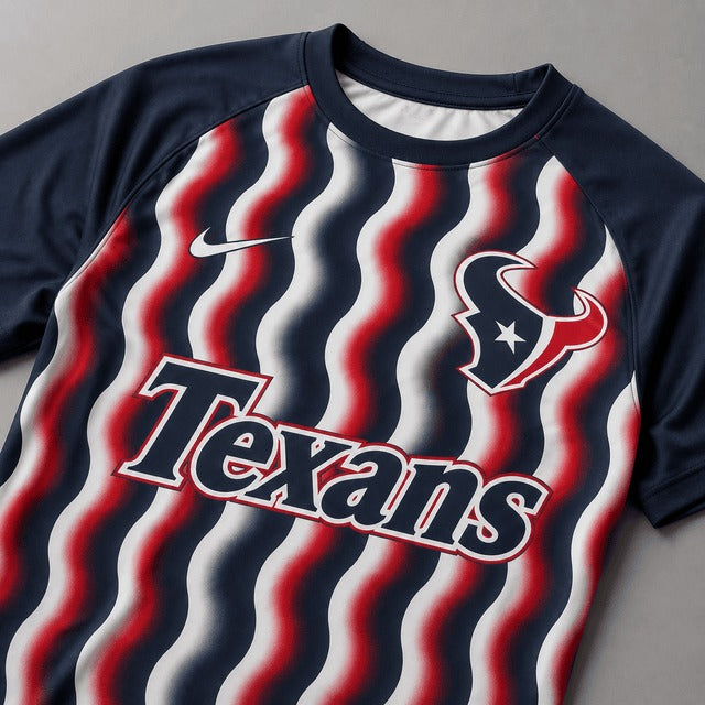 HT Premium NFL Retro Wavy Pattern Athletic T-Shirt