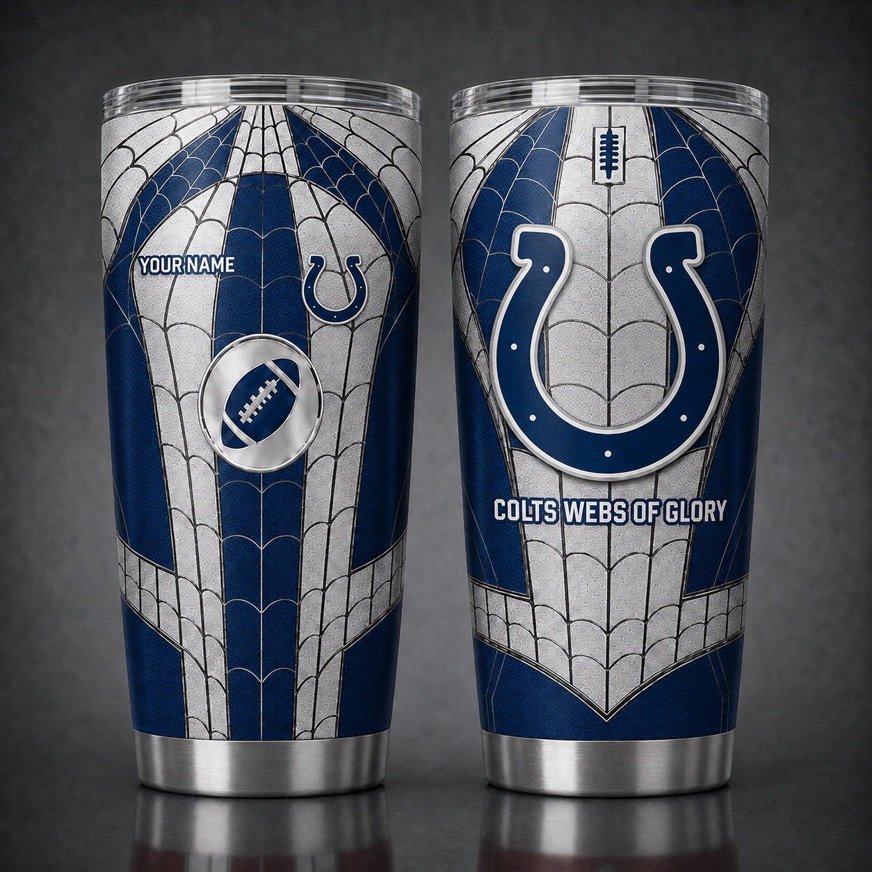 IC NFL x Spider Premium Classic Tumbler Limited Edition Gift for Football Fans