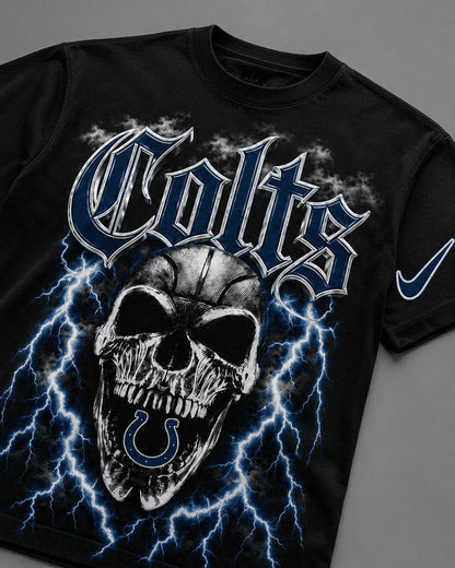 IC Premium NFL Premium Skull Lightning Graphic T-Shirt