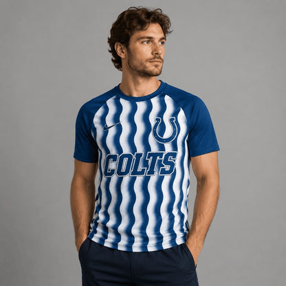 IC Premium NFL Retro Wavy Pattern Athletic T-Shirt
