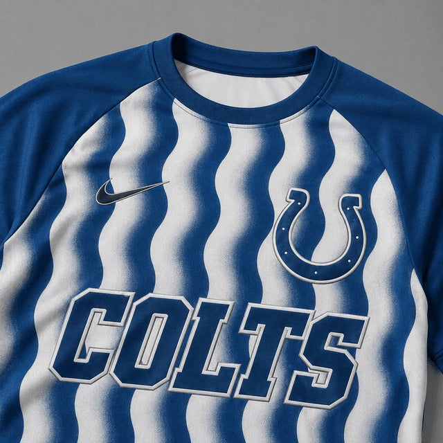 IC Premium NFL Retro Wavy Pattern Athletic T-Shirt