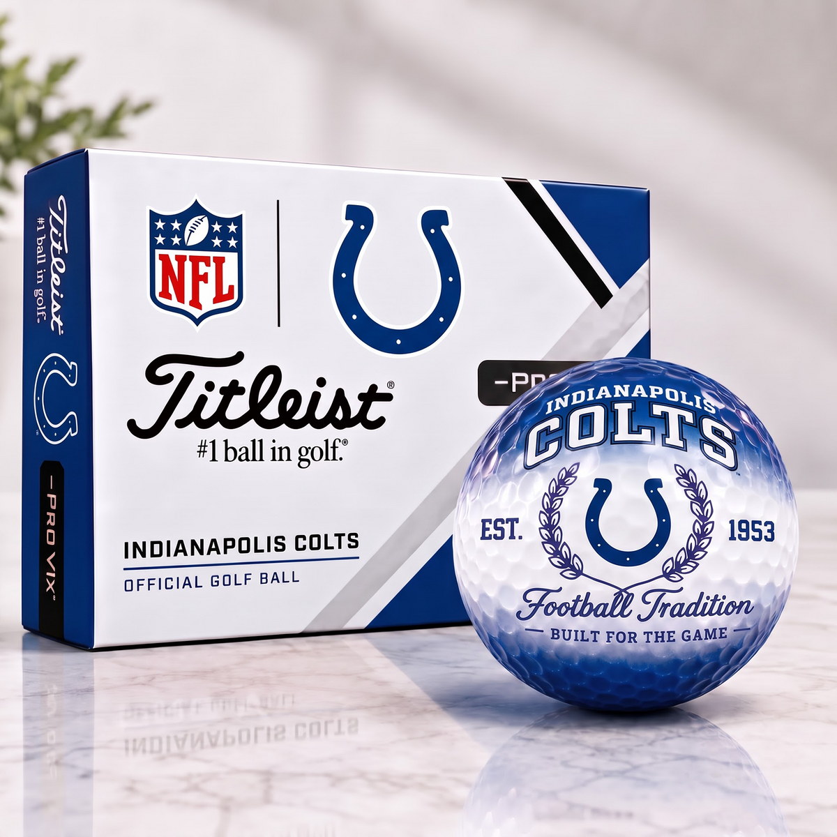 IND X Custom NFL Football Tradition Golf Ball Set