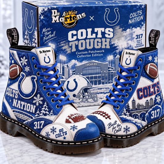 IND X Premium NFL Leather Lace-Up Boots