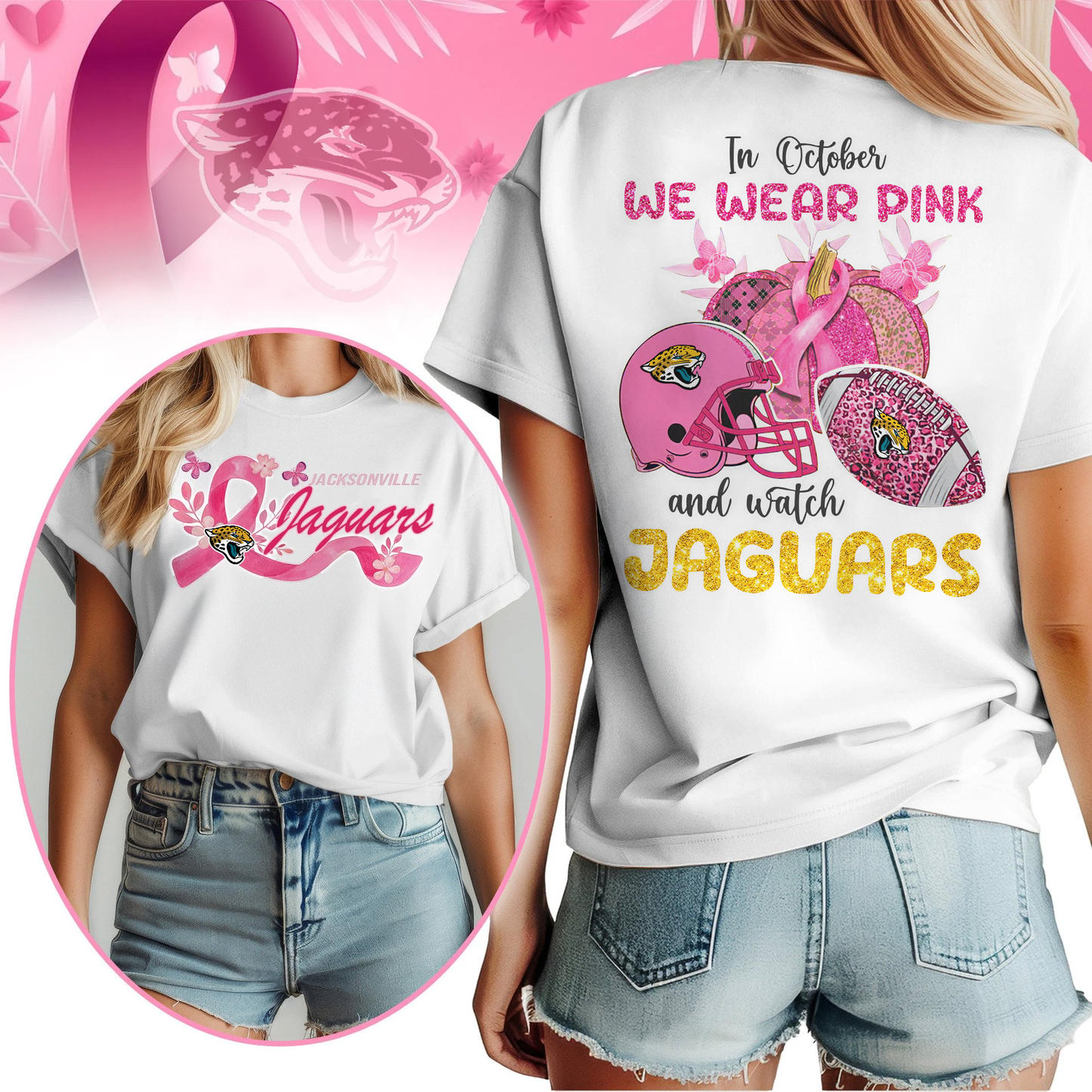 In October We Wear Pink And Watch JJ Shirt  300626