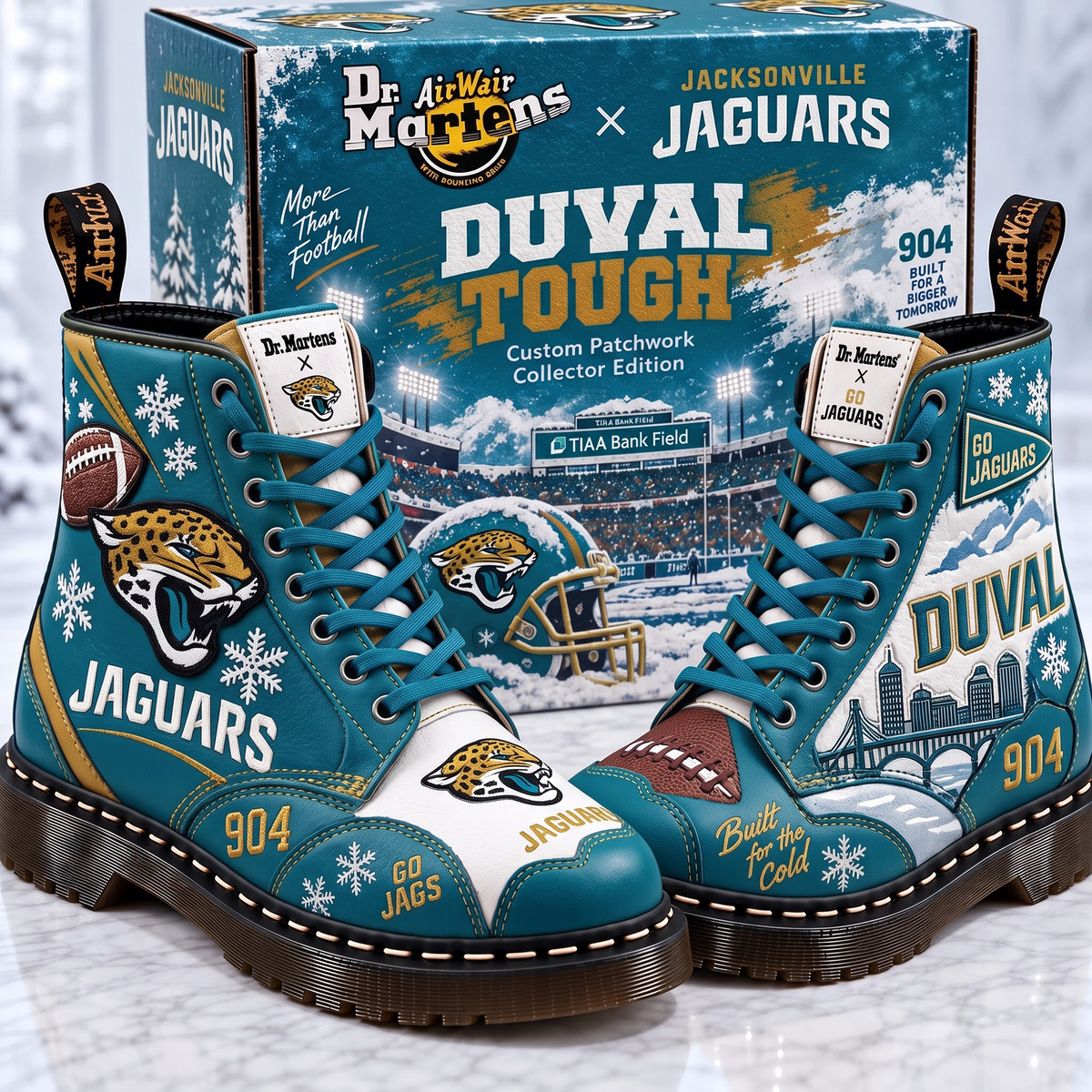 JAC X Premium NFL Leather Lace-Up Boots