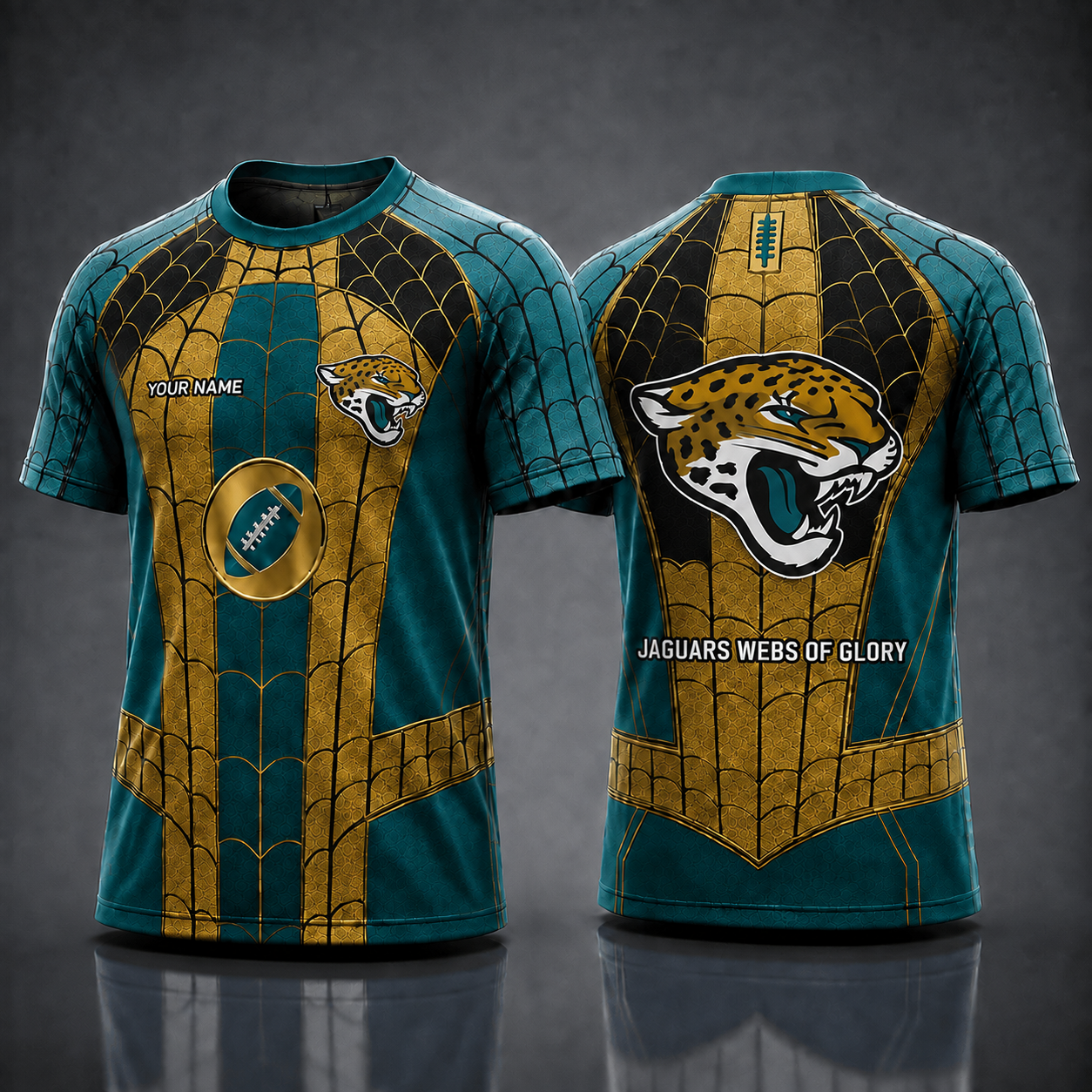 JJ NFL x Spider Personalized T-Shirt – Premium Limited Edition Gift for Football Fans