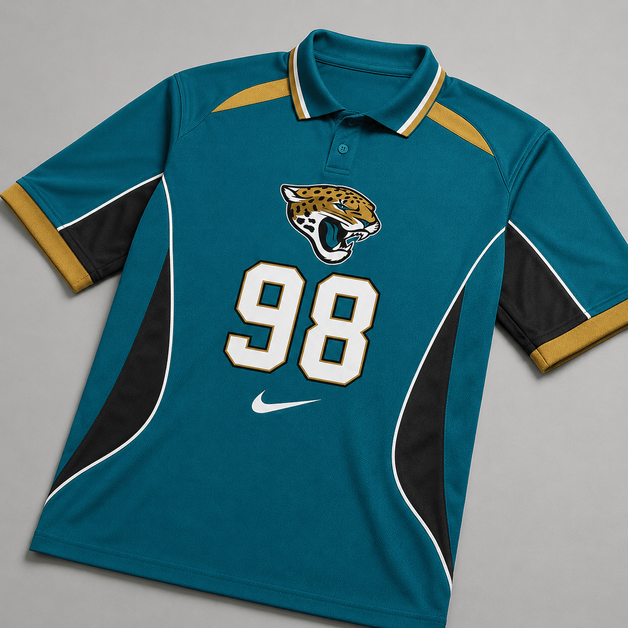 JJ Premium NFL Custom Number Sports Style Polo Shirt