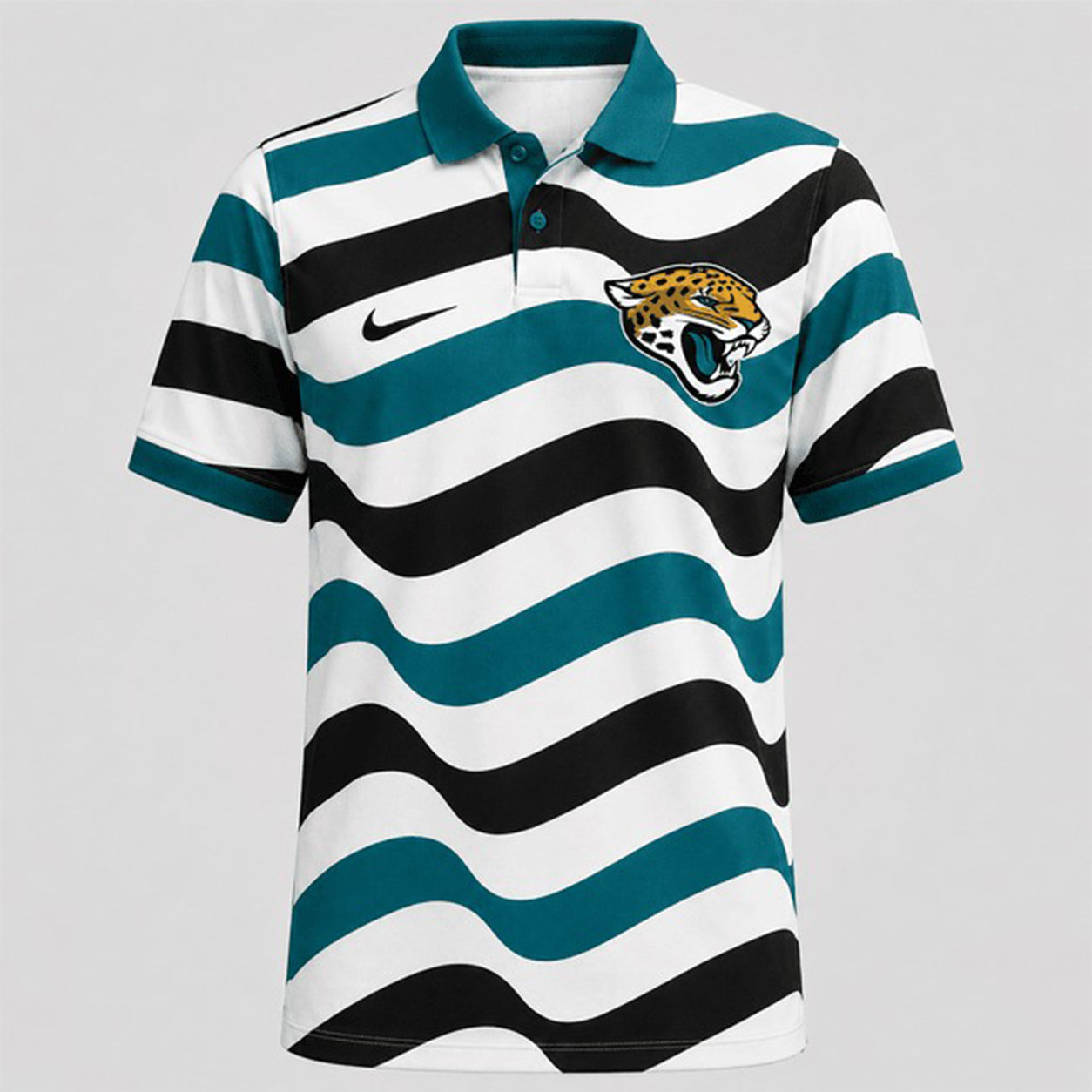 JJ Premium NFL Custom Striped Athletic Polo Shirt