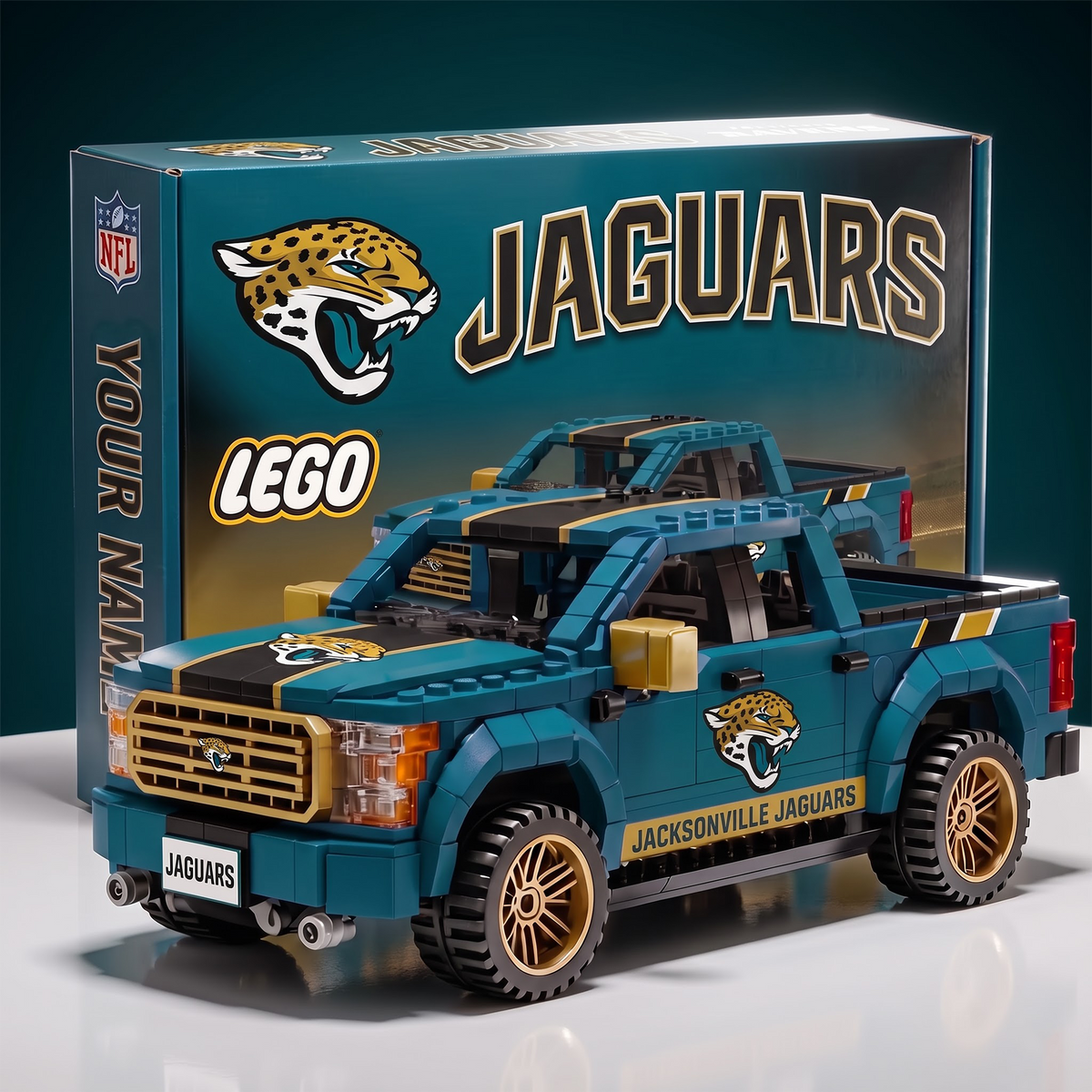 JJ x NFL IN-HOUSE CRAFTED PICKUP TRUCK BUILDING BLOCK SET