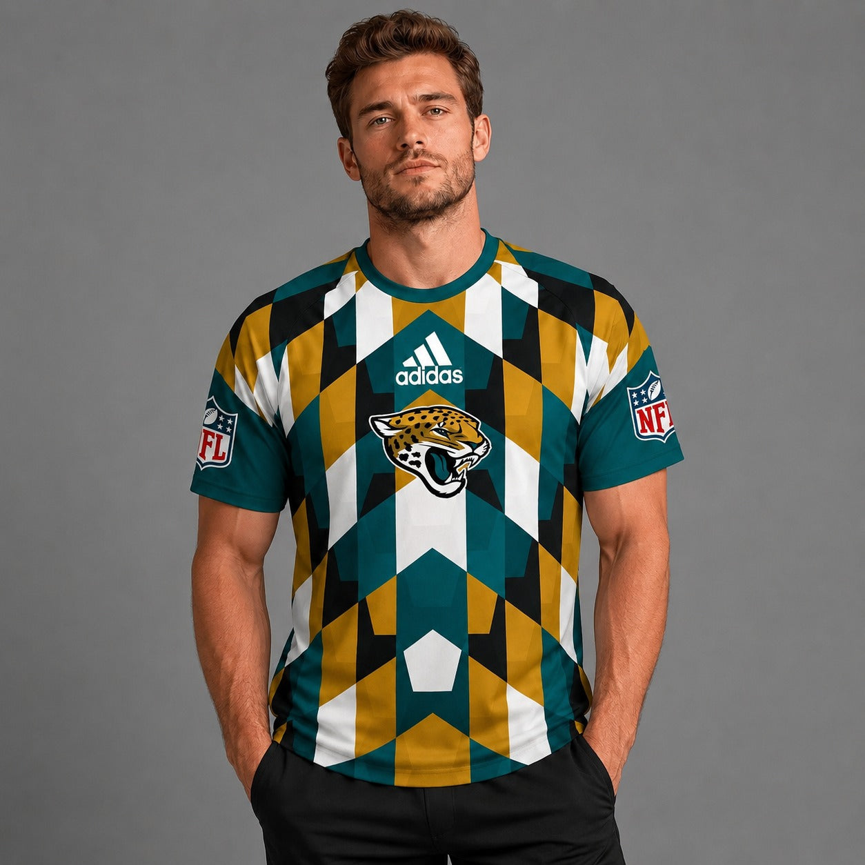 JJ x NFL Premium Geometric Fan Performance T-Shirt