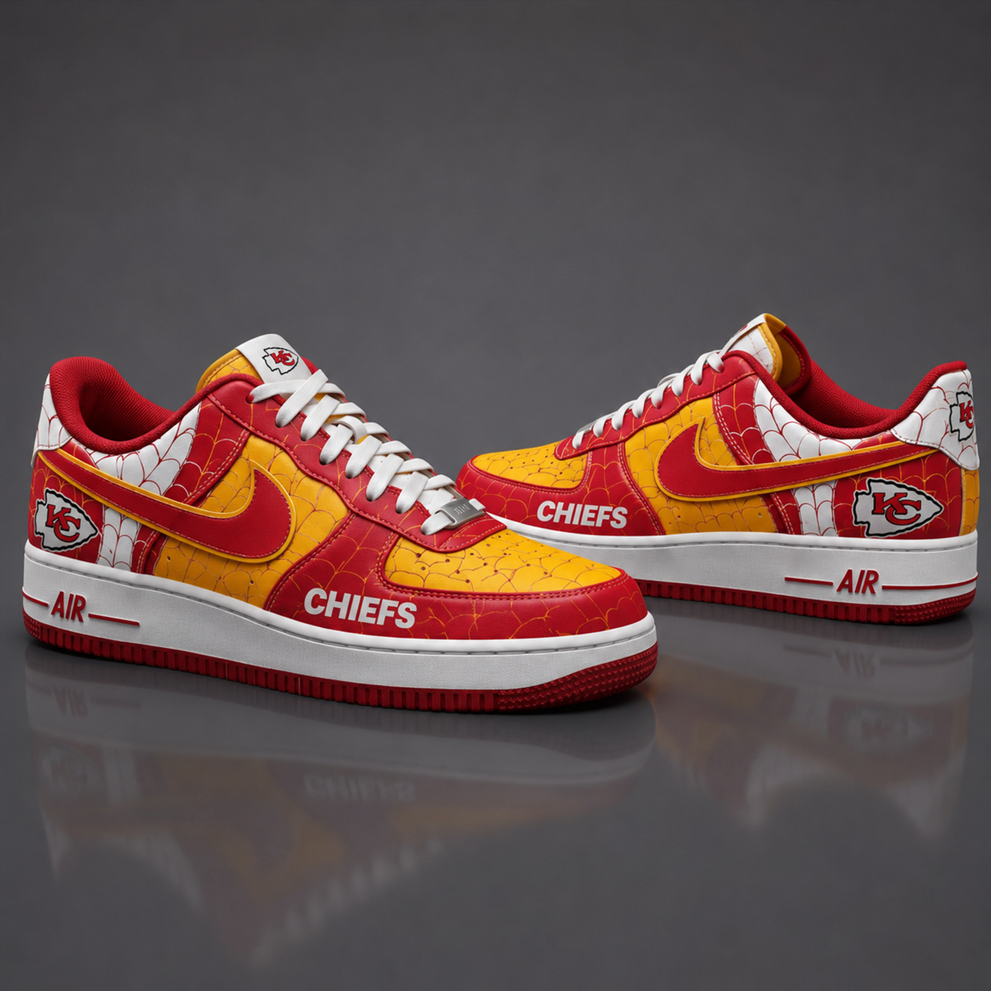 KCC NFL x Spider Premium AF1 Sneakers Limited Edition Gift for Football Fans