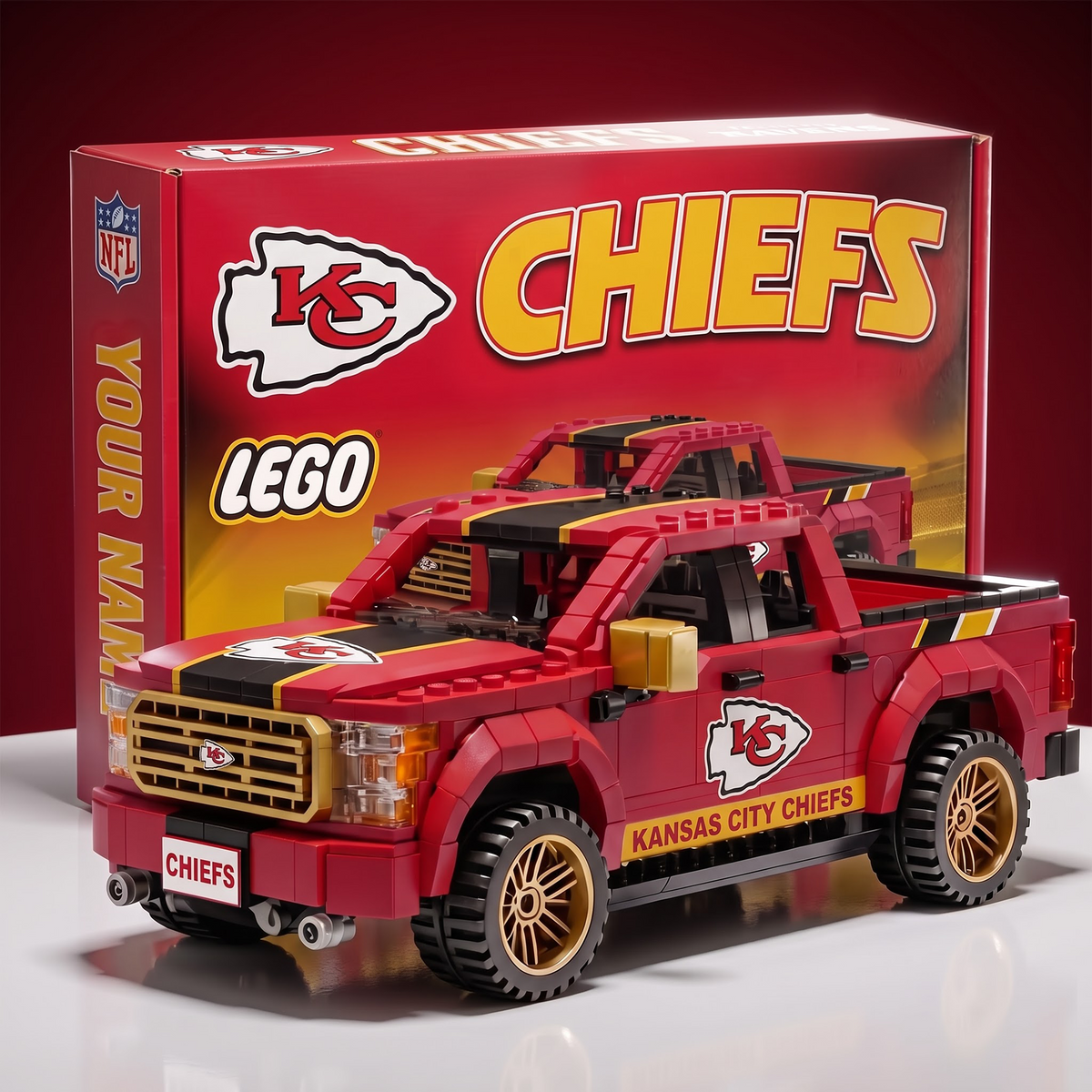 KCC x NFL IN-HOUSE CRAFTED PICKUP TRUCK BUILDING BLOCK SET