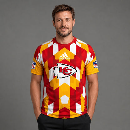 KCC x NFL Premium Geometric Fan Performance T-Shirt