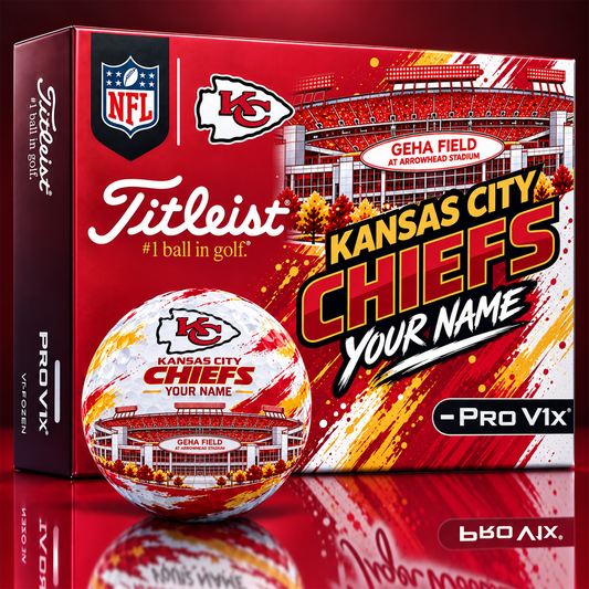 KCC x Personalized NFL Team Home Stadium Edition Golf Balls Set