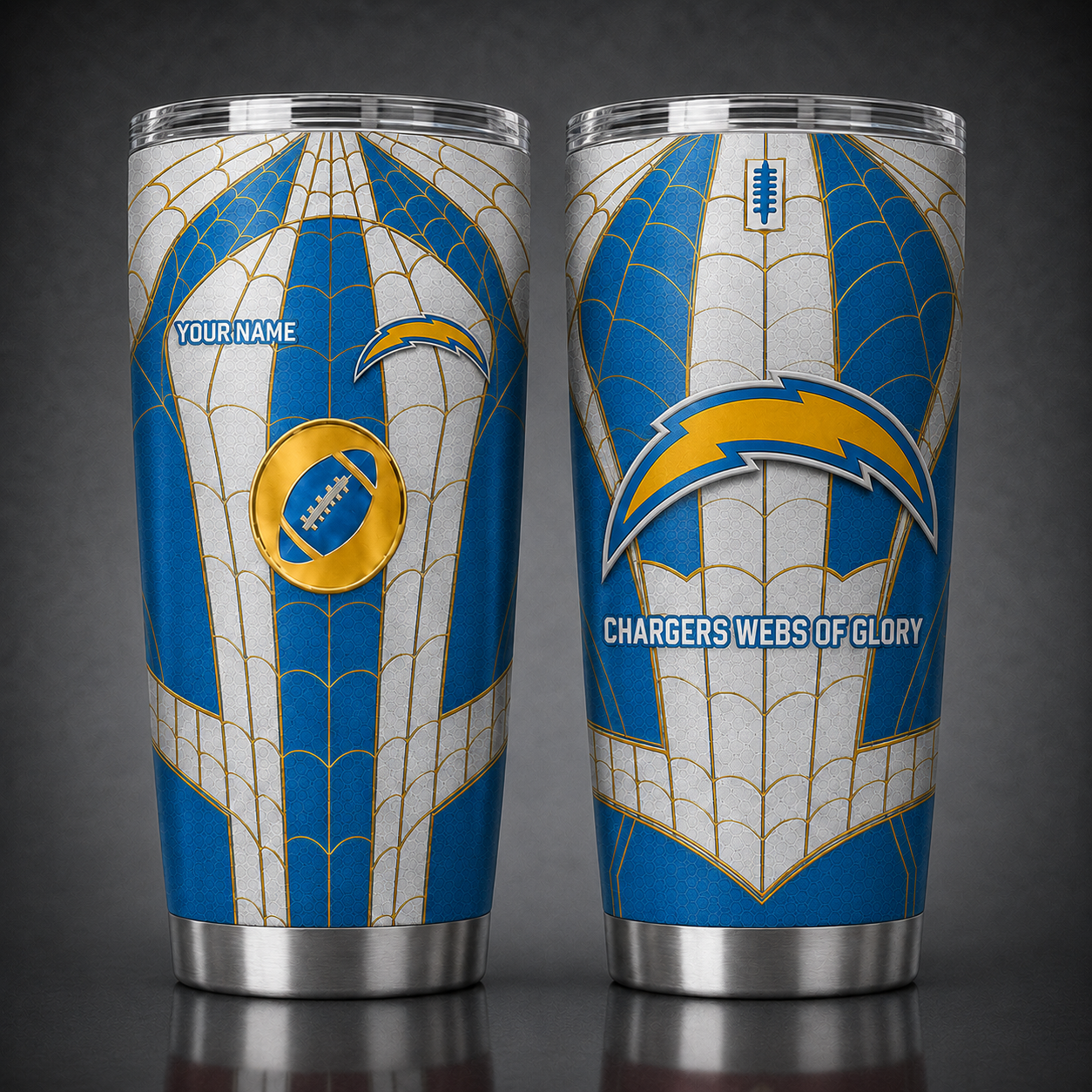 LAC NFL x Spider Premium Classic Tumbler Limited Edition Gift for Football Fans