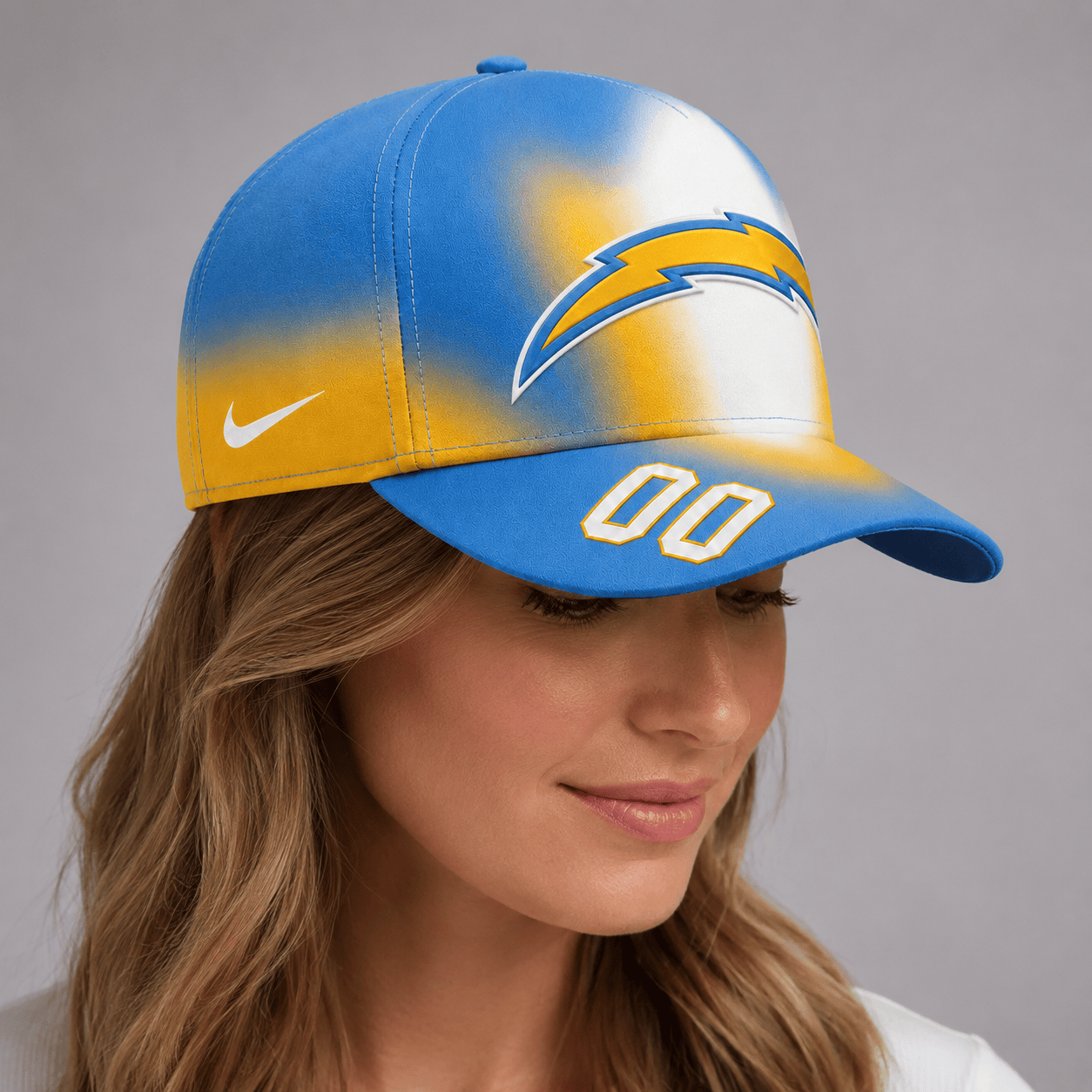 LAC Premium NFL Custom Name Number Athletic Cap