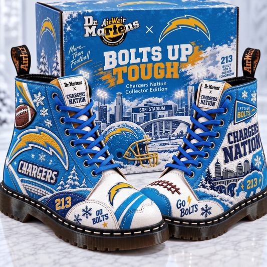 LAC X Premium NFL Leather Lace-Up Boots