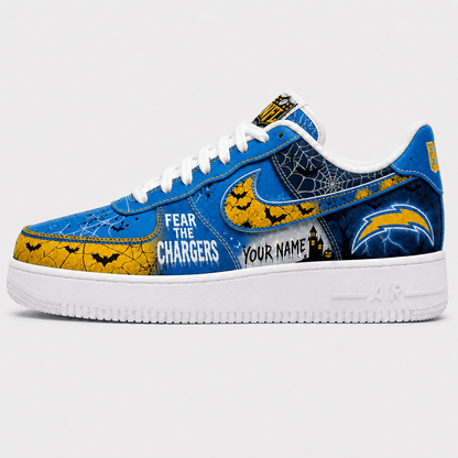 LAC x Premium NFL Fear The Team Halloween AF1 Sneakers