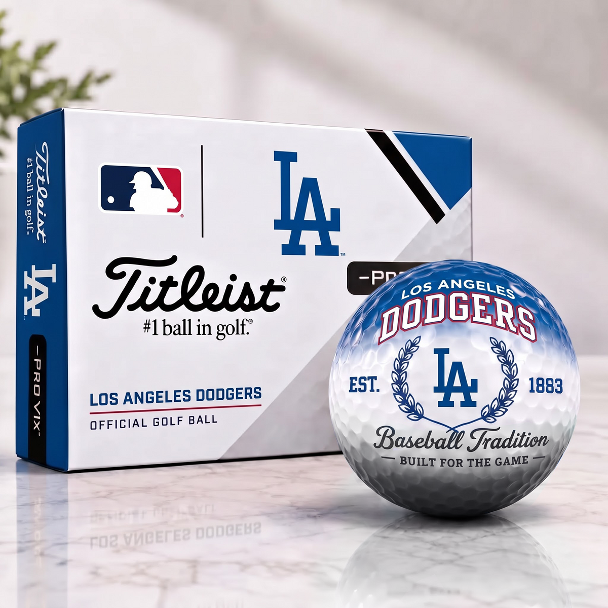 LAD x Custom MLB Football Tradition Golf Ball Set
