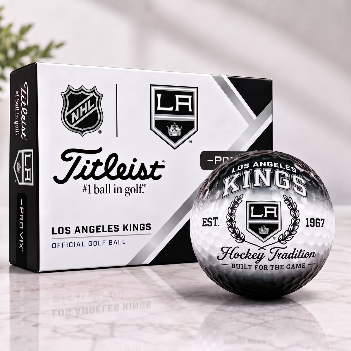 LAK X Custom NHL Football Tradition Golf Ball Set