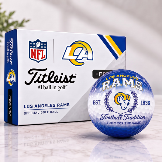 LAR X Custom NFL Football Tradition Golf Ball Set